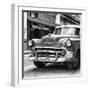 Cuba Fuerte Collection SQ BW - Retro Car in Havana-Philippe Hugonnard-Framed Photographic Print