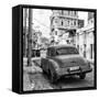 Cuba Fuerte Collection SQ BW - Retro Car in Havana-Philippe Hugonnard-Framed Stretched Canvas