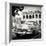 Cuba Fuerte Collection SQ BW - Retro Car in the Street-Philippe Hugonnard-Framed Photographic Print