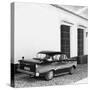 Cuba Fuerte Collection SQ BW - Retro Car in Trinidad II-Philippe Hugonnard-Stretched Canvas