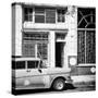 Cuba Fuerte Collection SQ BW - Retro Car-Philippe Hugonnard-Stretched Canvas