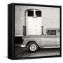 Cuba Fuerte Collection SQ BW - Retro Classic Car Trinidad-Philippe Hugonnard-Framed Stretched Canvas