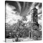 Cuba Fuerte Collection SQ BW - Santa Ana Church in Trinidad II-Philippe Hugonnard-Stretched Canvas