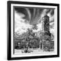 Cuba Fuerte Collection SQ BW - Santa Ana Church in Trinidad II-Philippe Hugonnard-Framed Photographic Print