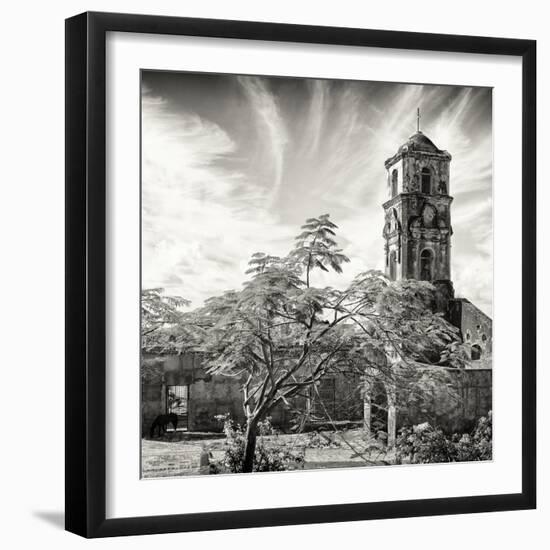 Cuba Fuerte Collection SQ BW - Santa Ana Church in Trinidad-Philippe Hugonnard-Framed Photographic Print