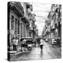 Cuba Fuerte Collection SQ BW - Street Scene Havana II-Philippe Hugonnard-Stretched Canvas