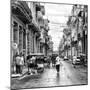 Cuba Fuerte Collection SQ BW - Street Scene Havana II-Philippe Hugonnard-Mounted Photographic Print