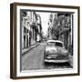 Cuba Fuerte Collection SQ BW - Street Scene in Havana-Philippe Hugonnard-Framed Photographic Print