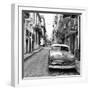 Cuba Fuerte Collection SQ BW - Street Scene in Havana-Philippe Hugonnard-Framed Photographic Print