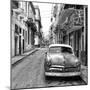 Cuba Fuerte Collection SQ BW - Street Scene in Havana-Philippe Hugonnard-Mounted Photographic Print