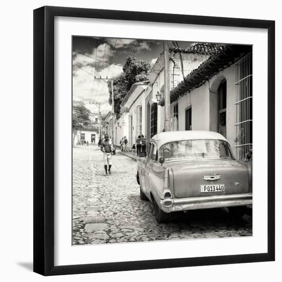 Cuba Fuerte Collection SQ BW - Street Scene Trinidad-Philippe Hugonnard-Framed Photographic Print