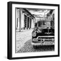 Cuba Fuerte Collection SQ BW - Taxi in Trinidad II-Philippe Hugonnard-Framed Photographic Print