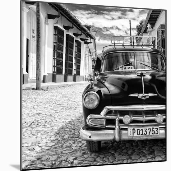 Cuba Fuerte Collection SQ BW - Taxi in Trinidad II-Philippe Hugonnard-Mounted Photographic Print
