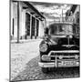 Cuba Fuerte Collection SQ BW - Taxi in Trinidad II-Philippe Hugonnard-Mounted Photographic Print