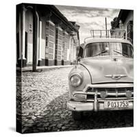 Cuba Fuerte Collection SQ BW - Taxi in Trinidad-Philippe Hugonnard-Stretched Canvas