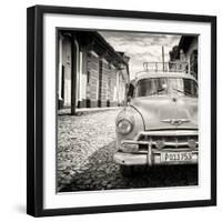 Cuba Fuerte Collection SQ BW - Taxi in Trinidad-Philippe Hugonnard-Framed Photographic Print