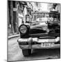 Cuba Fuerte Collection SQ BW - Taxi of Havana II-Philippe Hugonnard-Mounted Photographic Print