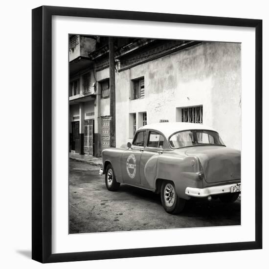 Cuba Fuerte Collection SQ BW - Taxi Pontiac 1953-Philippe Hugonnard-Framed Photographic Print