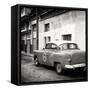 Cuba Fuerte Collection SQ BW - Taxi Pontiac 1953-Philippe Hugonnard-Framed Stretched Canvas