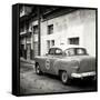 Cuba Fuerte Collection SQ BW - Taxi Pontiac 1953-Philippe Hugonnard-Framed Stretched Canvas