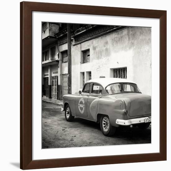 Cuba Fuerte Collection SQ BW - Taxi Pontiac 1953-Philippe Hugonnard-Framed Photographic Print