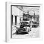 Cuba Fuerte Collection SQ BW - Taxis in Trinidad II-Philippe Hugonnard-Framed Photographic Print