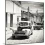 Cuba Fuerte Collection SQ BW - Taxis in Trinidad-Philippe Hugonnard-Mounted Photographic Print