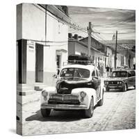 Cuba Fuerte Collection SQ BW - Taxis in Trinidad-Philippe Hugonnard-Stretched Canvas