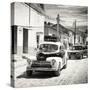 Cuba Fuerte Collection SQ BW - Taxis in Trinidad-Philippe Hugonnard-Stretched Canvas