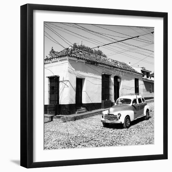 Cuba Fuerte Collection SQ BW - Trinidad Street Scene II-Philippe Hugonnard-Framed Photographic Print