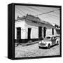 Cuba Fuerte Collection SQ BW - Trinidad Street Scene II-Philippe Hugonnard-Framed Stretched Canvas