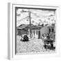 Cuba Fuerte Collection SQ BW - Trinidad Street Scene III-Philippe Hugonnard-Framed Photographic Print