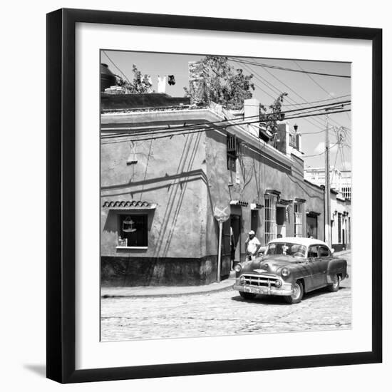 Cuba Fuerte Collection SQ BW - Trinidad Street Scene IV-Philippe Hugonnard-Framed Photographic Print