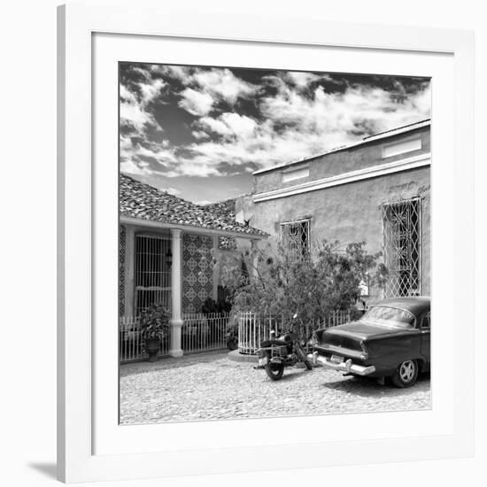 Cuba Fuerte Collection SQ BW - Trinidad Street Scene-Philippe Hugonnard-Framed Photographic Print