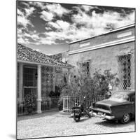 Cuba Fuerte Collection SQ BW - Trinidad Street Scene-Philippe Hugonnard-Mounted Photographic Print