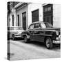 Cuba Fuerte Collection SQ BW - Two Classic Cars-Philippe Hugonnard-Stretched Canvas