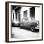 Cuba Fuerte Collection SQ BW - Two Old Classic Cars-Philippe Hugonnard-Framed Photographic Print