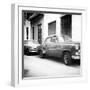 Cuba Fuerte Collection SQ BW - Two Old Classic Cars-Philippe Hugonnard-Framed Photographic Print