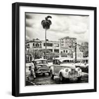 Cuba Fuerte Collection SQ BW - Urban Scene in Havana-Philippe Hugonnard-Framed Photographic Print