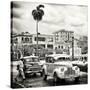 Cuba Fuerte Collection SQ BW - Urban Scene in Havana-Philippe Hugonnard-Stretched Canvas