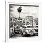 Cuba Fuerte Collection SQ BW - Urban Scene in Havana-Philippe Hugonnard-Framed Photographic Print