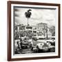 Cuba Fuerte Collection SQ BW - Urban Scene in Havana-Philippe Hugonnard-Framed Photographic Print