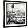 Cuba Fuerte Collection SQ BW - Urban Scene in Havana-Philippe Hugonnard-Framed Photographic Print