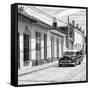 Cuba Fuerte Collection SQ BW - Urban Scene in Trinidad II-Philippe Hugonnard-Framed Stretched Canvas