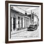 Cuba Fuerte Collection SQ BW - Urban Scene in Trinidad II-Philippe Hugonnard-Framed Photographic Print