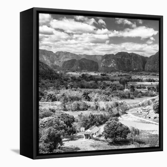 Cuba Fuerte Collection SQ BW - Vinales Valley II-Philippe Hugonnard-Framed Stretched Canvas