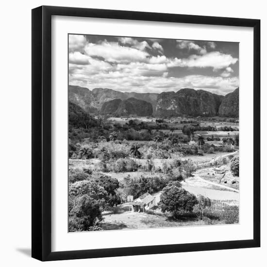 Cuba Fuerte Collection SQ BW - Vinales Valley II-Philippe Hugonnard-Framed Photographic Print