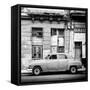 Cuba Fuerte Collection SQ BW - Vintage American Car in Havana-Philippe Hugonnard-Framed Stretched Canvas