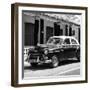 Cuba Fuerte Collection SQ BW - Vintage Black Car-Philippe Hugonnard-Framed Photographic Print