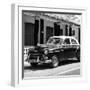 Cuba Fuerte Collection SQ BW - Vintage Black Car-Philippe Hugonnard-Framed Photographic Print